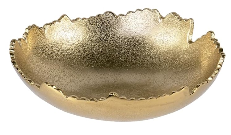 Red Co. Hammered Metal Bowl