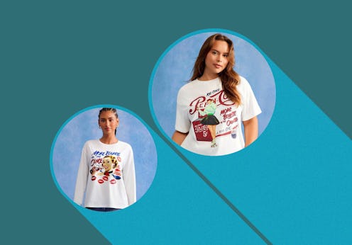 Shirts from SHEIN's new collaboration with Pepsi Co.