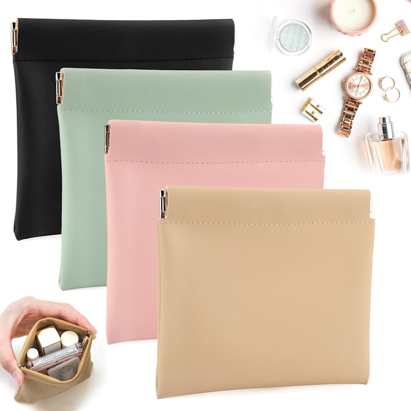 BUSOHA Mini Cosmetic Pouch (4-Pack)