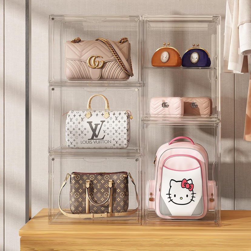 MSHOMELY Stackable Handbag Storage Organizer