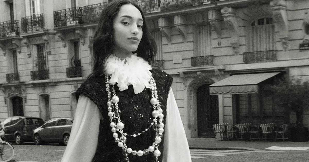 Mona Tougaard Drips in Pearls in Chanel’s New Campaign