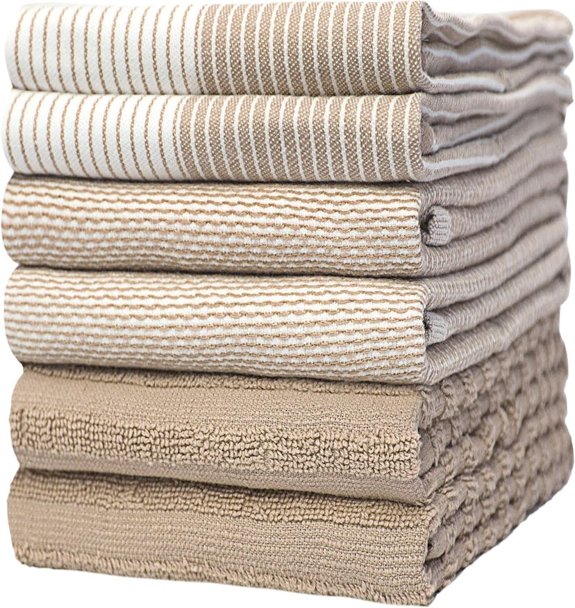 Bumble Towels Cotton Kitchen Hand Towels (6-Pack)