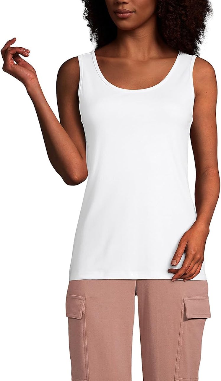 Lands' End Cotton Tank Top