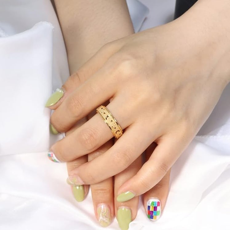 AmorArtSky Fidget Ring 