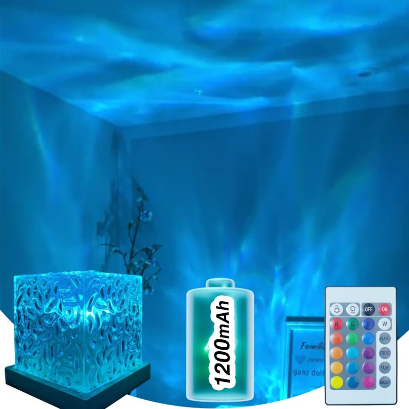 Baibaiba Cordless Ocean Wave Projector Light