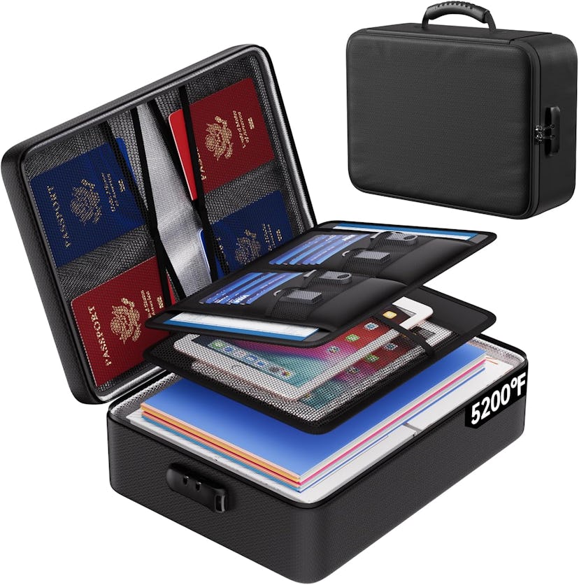 ENGPOW Fireproof Document Bag with Lock