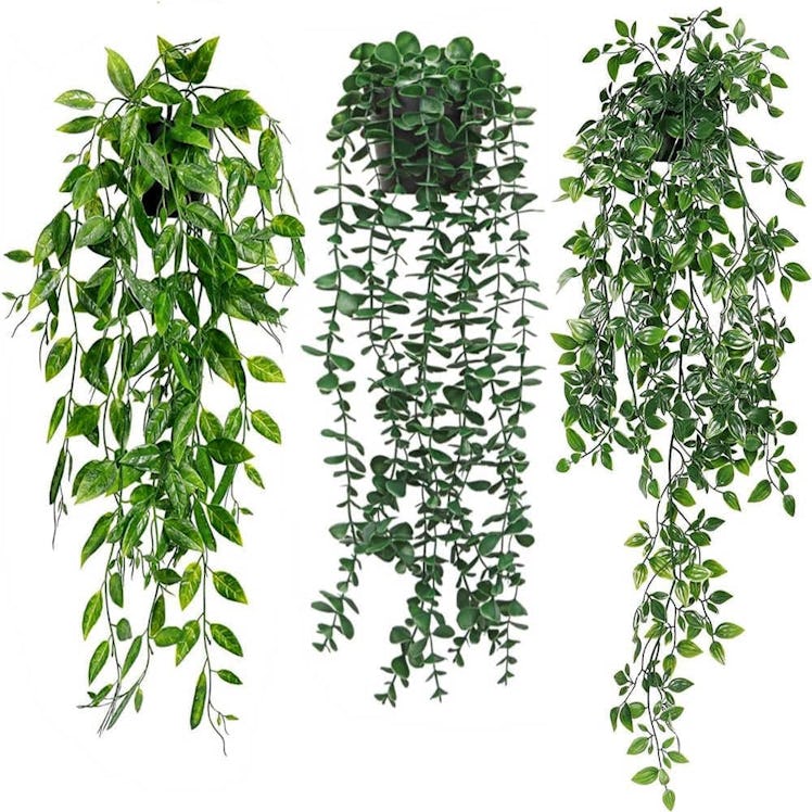 KIRIFLY Artificial Hanging Plants (3-Pack)