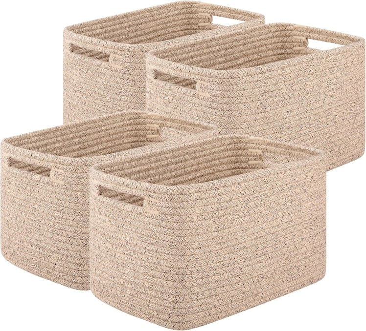 OIASKET Woven Storage Baskets (4-Pack)