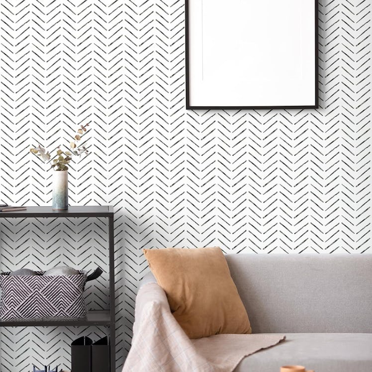 Rugreat Herringbone Peel & Stick Wallpaper 