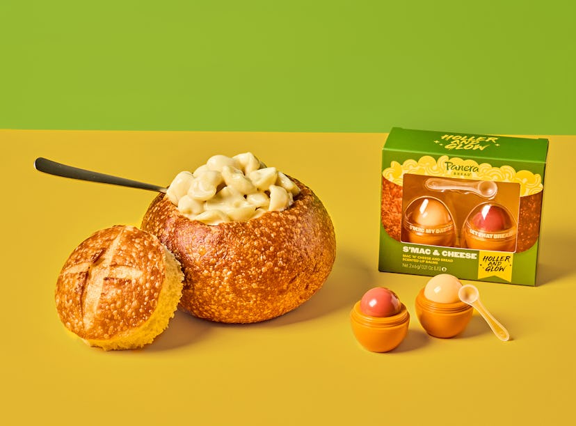 I tried Panera's mac & cheese and bread-scented lip balms.
