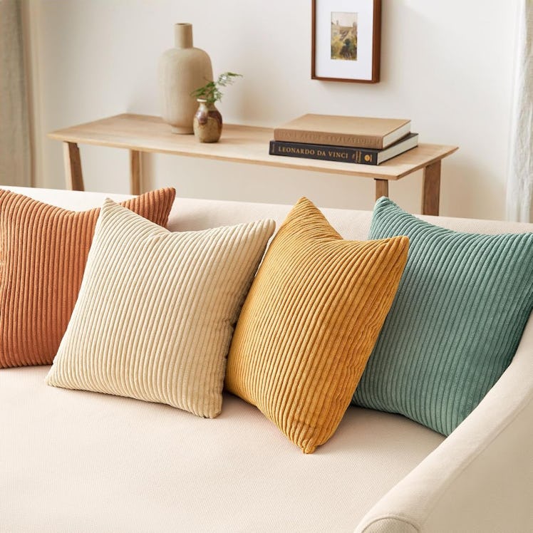 Topfinel Velvet Throw Pillow Covers (Set of 4)