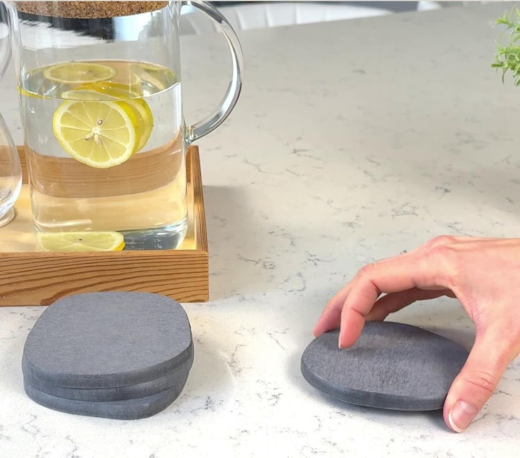 Caluvar Stone Coaster Set (4 Pieces)
