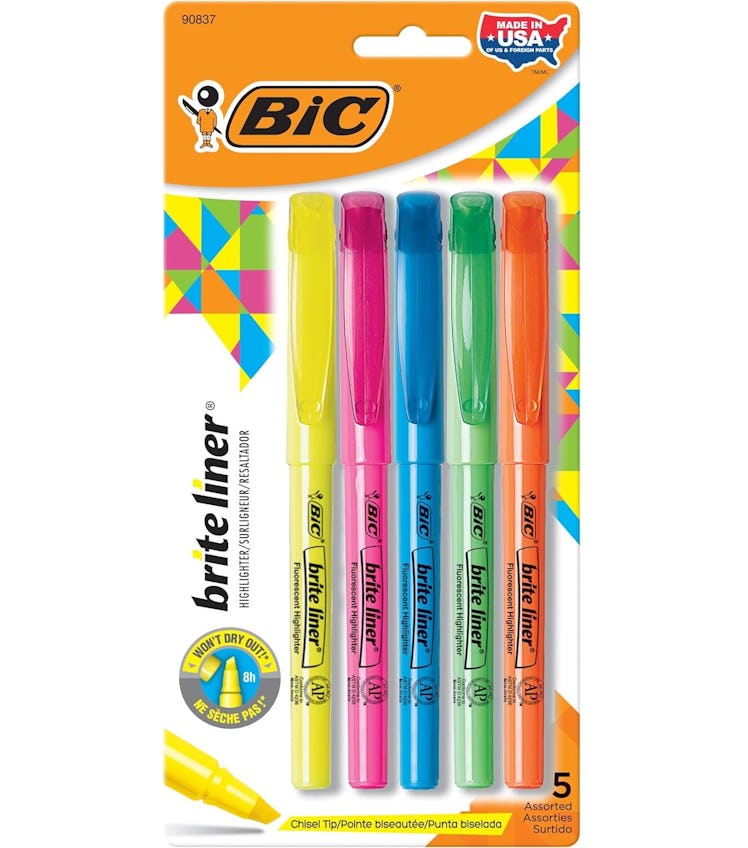 BIC Brite Liner Highlighters (5 Pack)