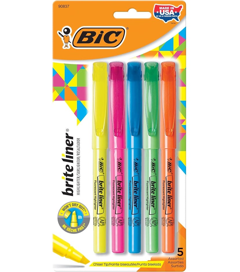 BIC Brite Liner Highlighters (5 Pack)