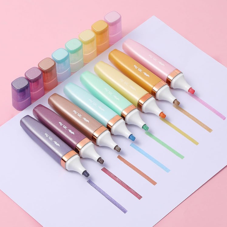 Mr. Pen Glitter Highlighters (8-Pack)
