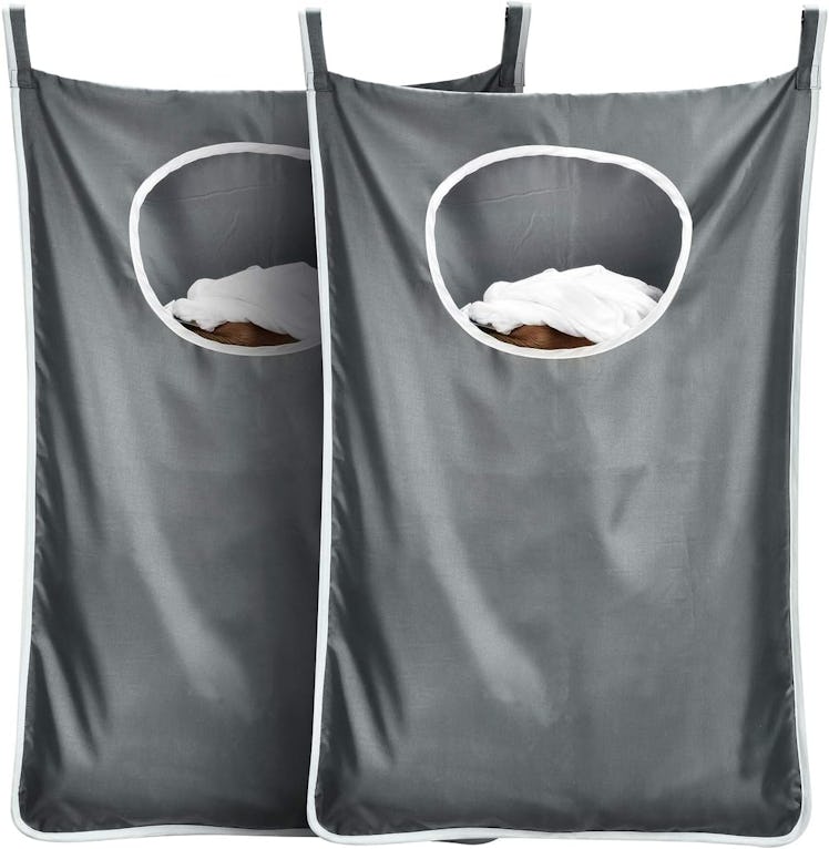 DYhair777 Durable Hanging Laundry Hamper (2-Pack)