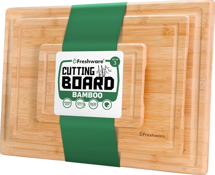 Freshware Bamboo Cutting Boards (3-Piece Set)