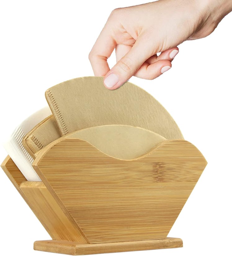 Unibene Bamboo Coffee Filter Holder