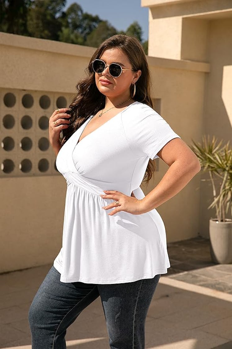 TIANZHU V-Neck Tunic Top