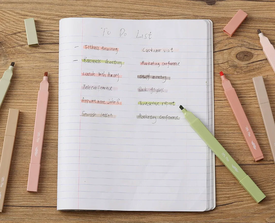 Mr. Pen Aesthetic Highlighters (8-Pack)