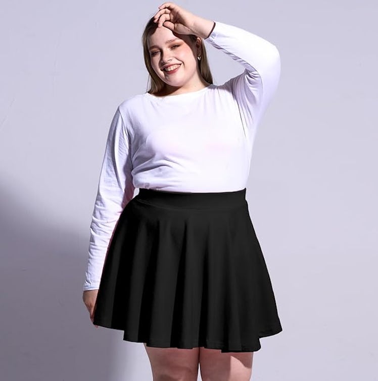 Moon Wood Mini Skater Skirt