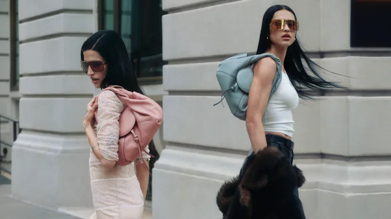 spy bag relaunch campaign gabbriette and amelia gray