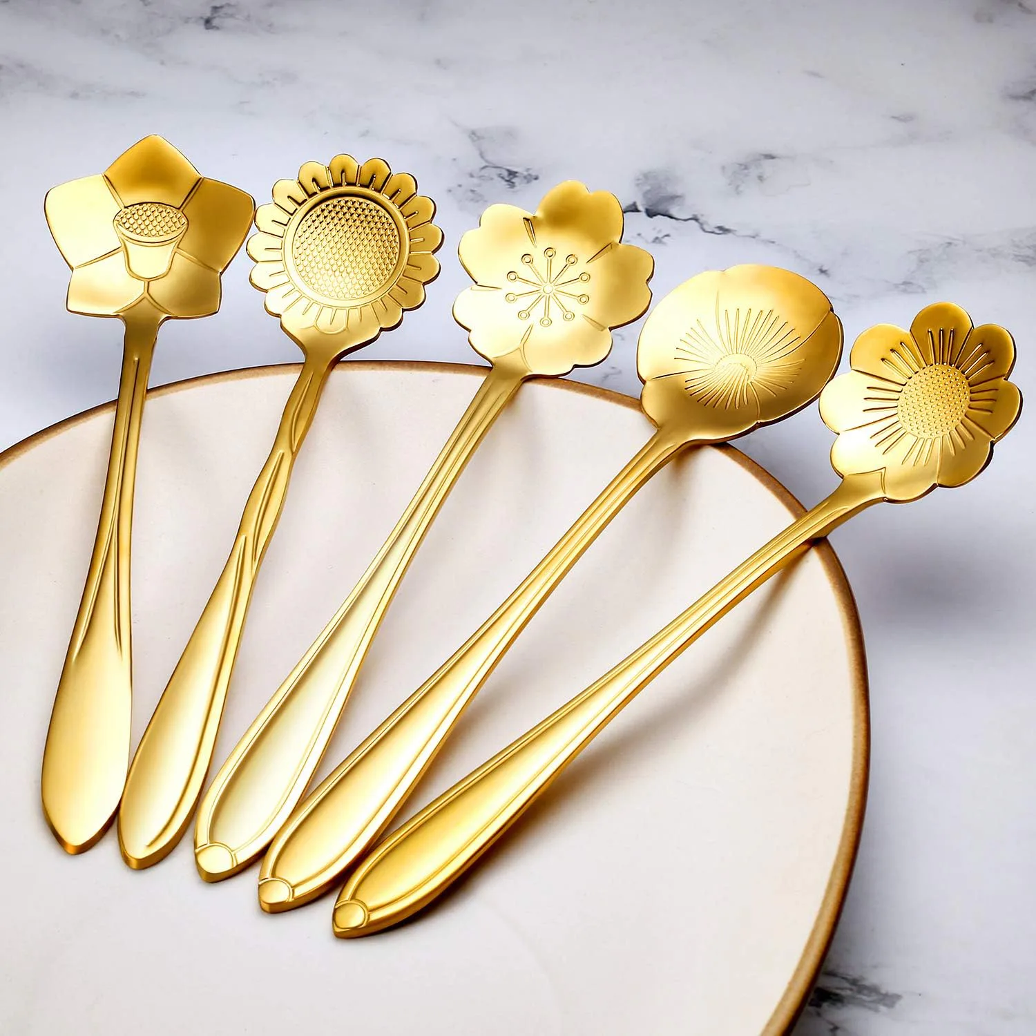 Chengu Flower Coffee Tea Spoons (8 Pieces)