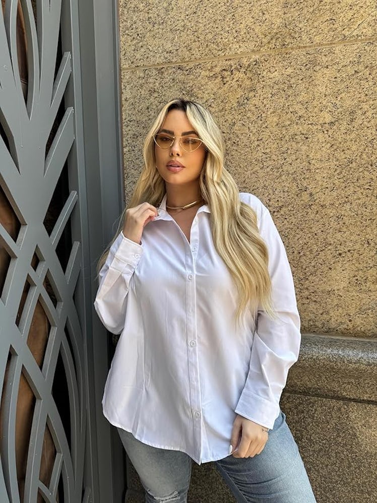 IN'VOLAND Collared Button-Down Shirt