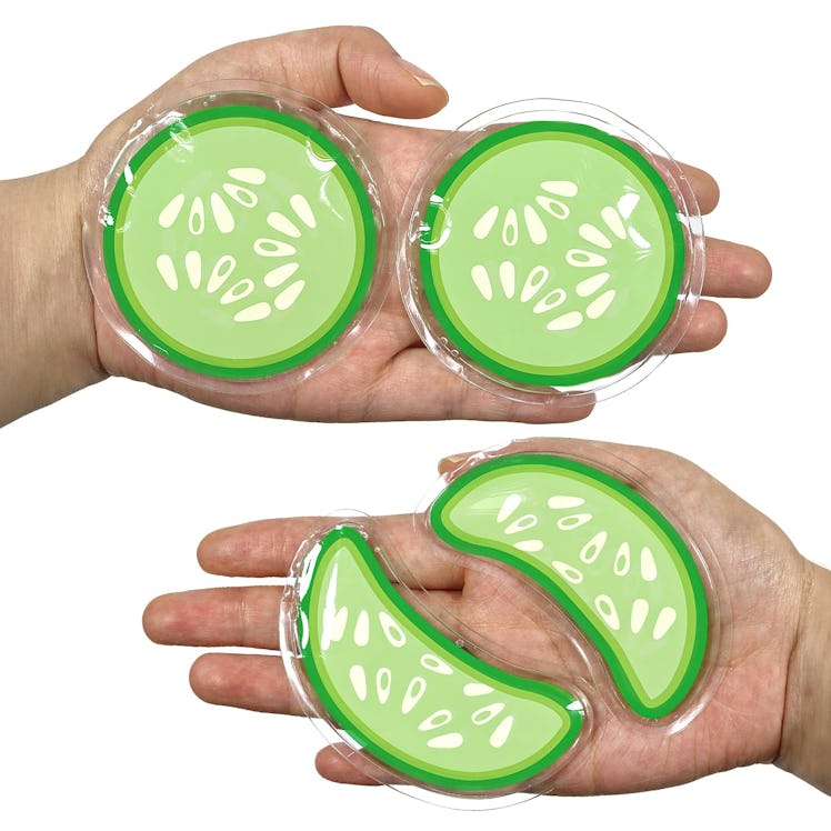 ZNÖCUETÖD Reusable Gel Eye Pads (Set Of 4)