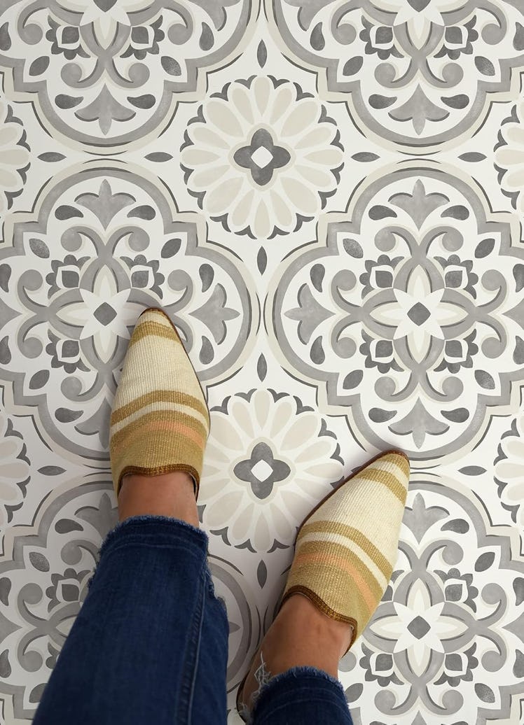 FloorPops Massimo Peel & Stick Floor Tiles