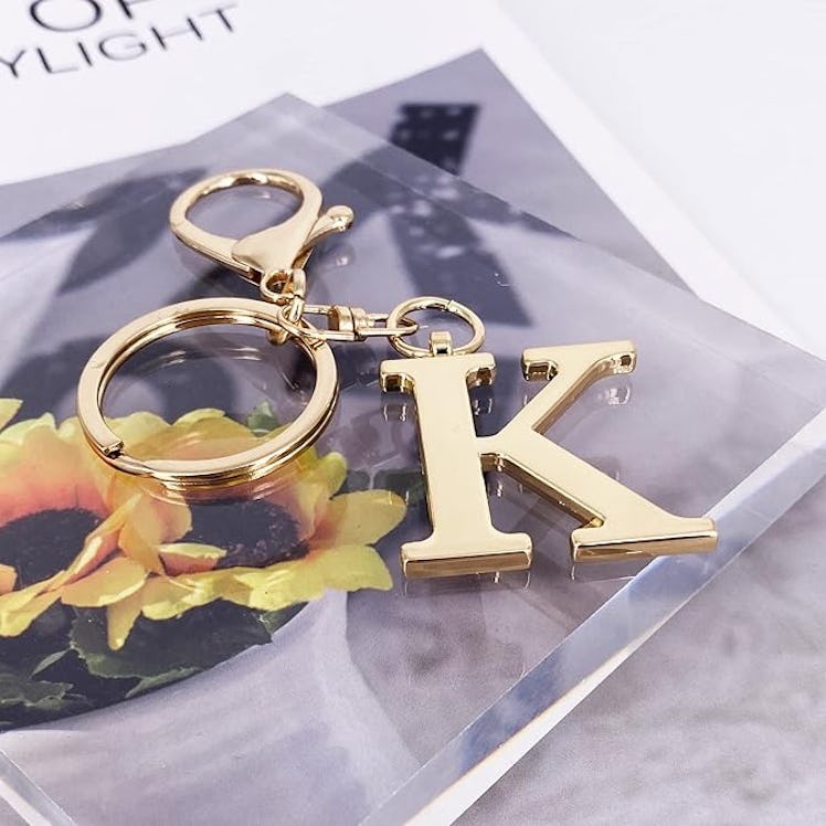 LAXPICOL Gold Letter Keychain