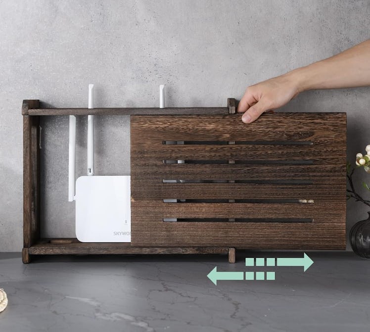 BEARUT Wooden Router Storage Box