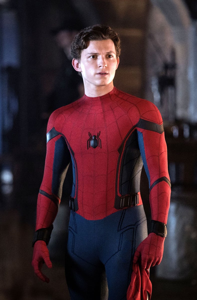 Tom Holland as Peter Parker/Spider-Man in Spider-Man: Far From Home