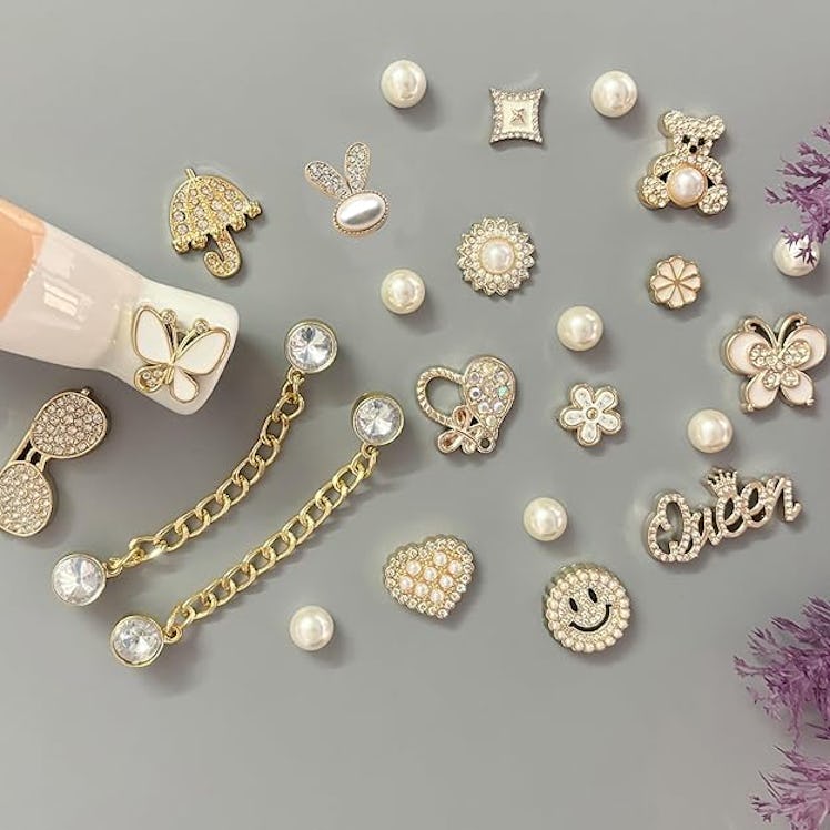 Arrebolli Bling Shoe Charms (24 Pieces)