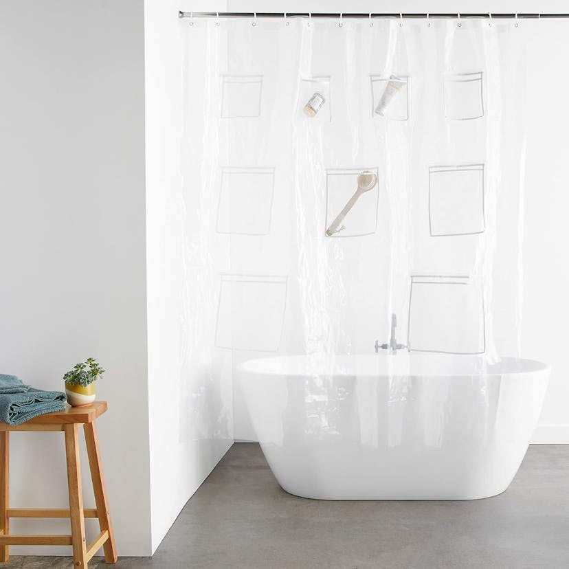 Amazon Basics Pocket Shower Curtain