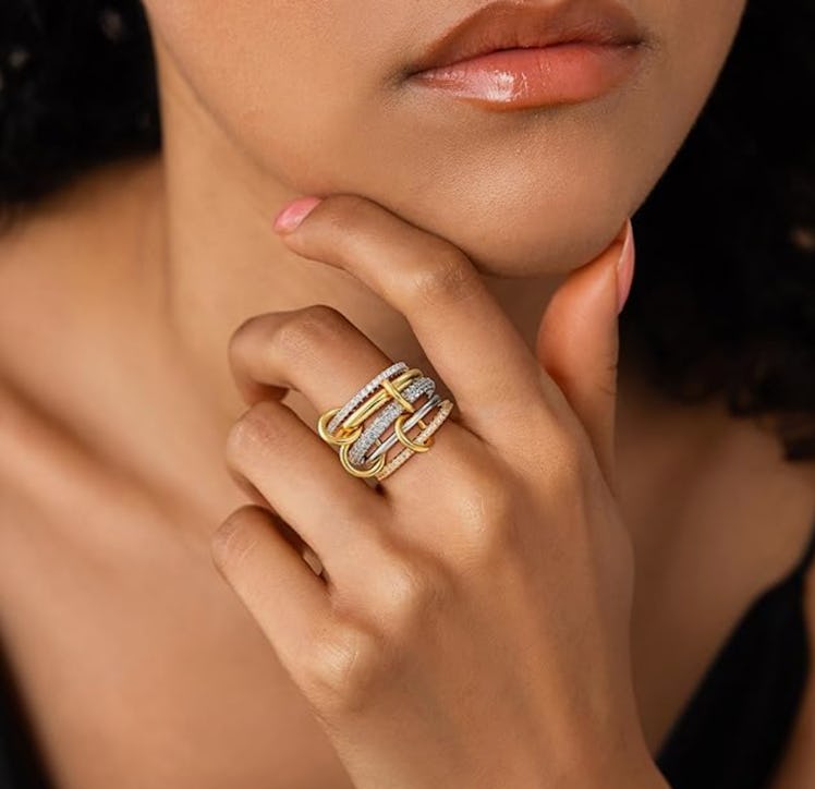 Eaciy Gold Stackable Rings