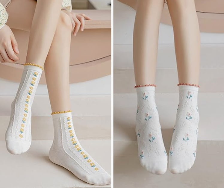 albagu Crew Socks (5 Pairs)