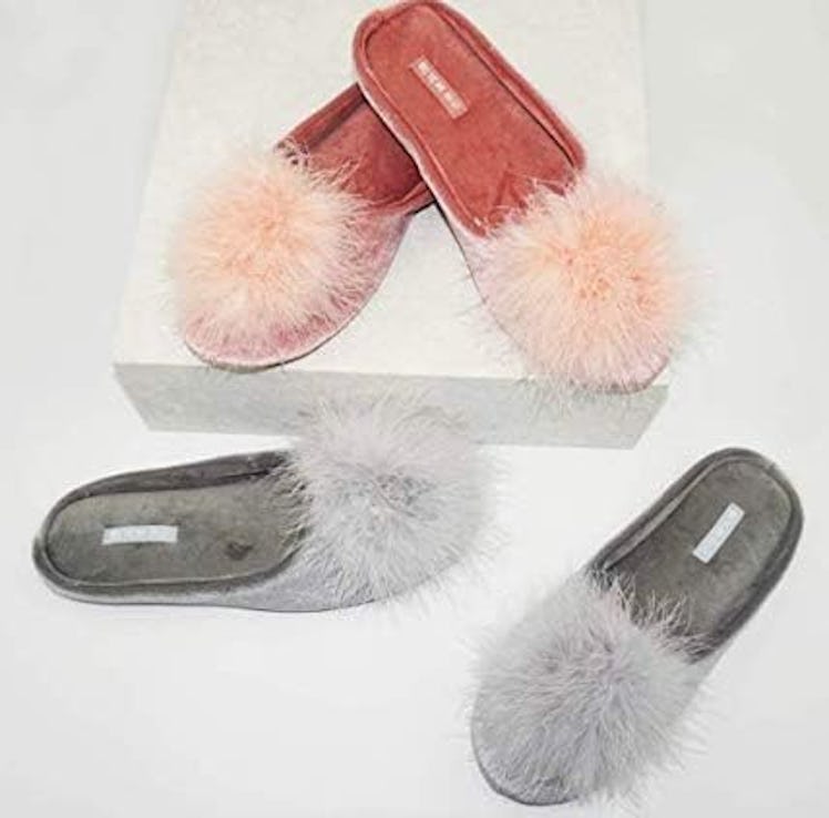 BCTEX COLL Velvet Memory Foam House Slippers