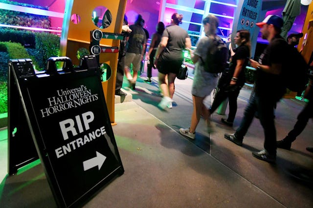 A general view of the atmosphere during Halloween Horror Nights opening at Universal Orlando Resort ...