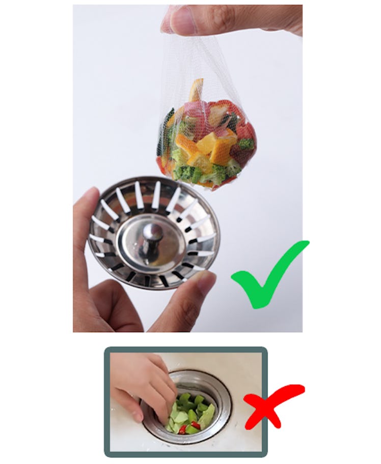 CHIAOJIHE Disposable Mesh Sink Strainer Bags (400-Pack)