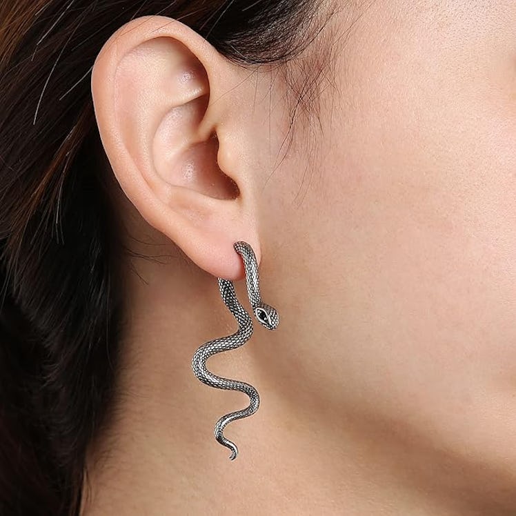 HZMAN Retro Snake Earrings 