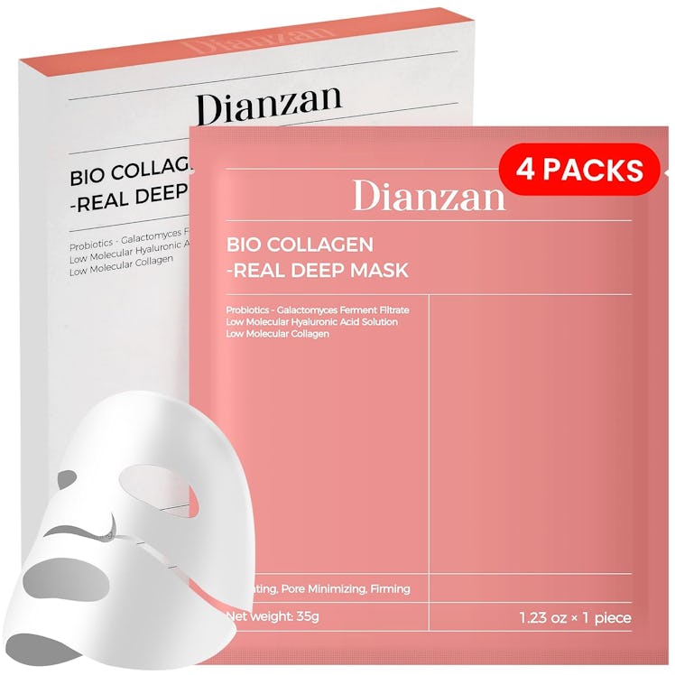 Dianzan Korean Overnight Bio-Collagen Mask (4-Pack)