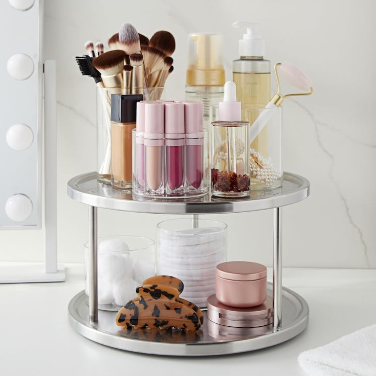Juvale 2-Tier Lazy Susan Organizer