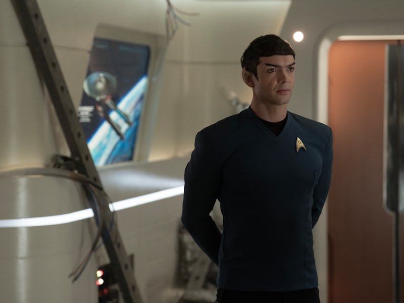 Ethan Peck as Lt. Spock in Star Trek: Strange New Worlds
