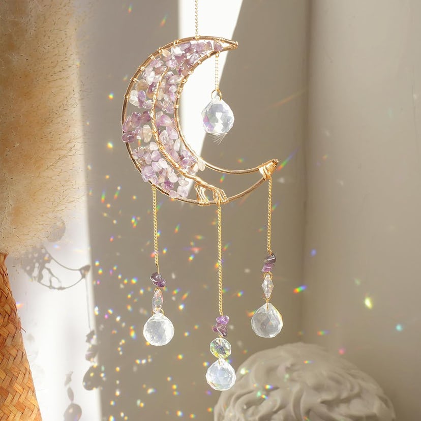 ilclviz Crystal Moon Suncatcher