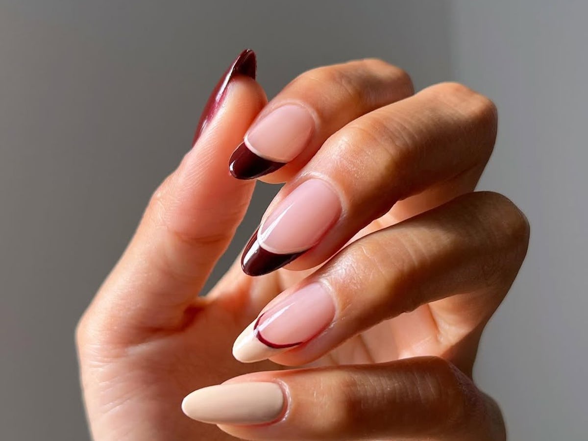 Modern French Tips Shine on Runway 2025