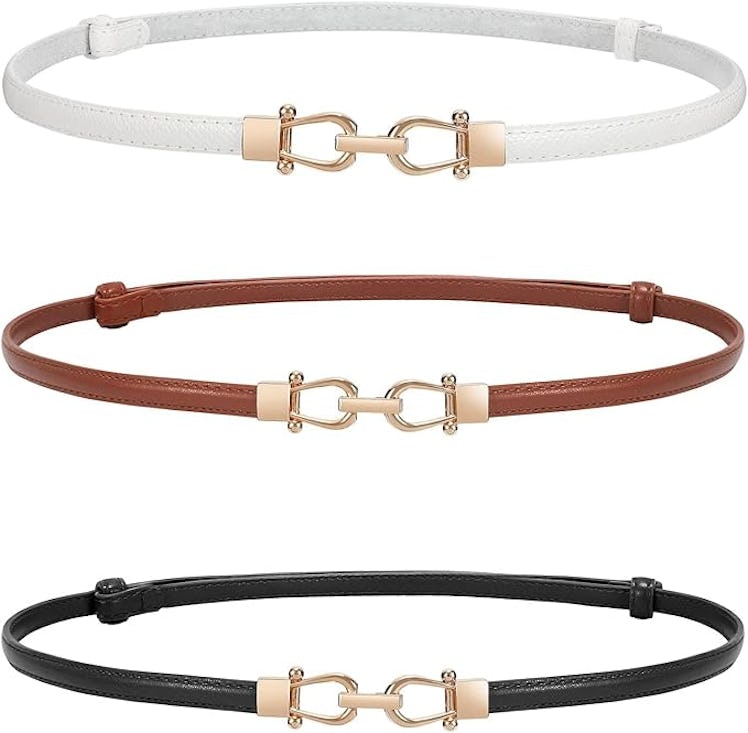 WERFORU Leather Belts (3-Pack)