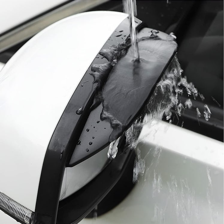 Blilo Car Rearview Mirror Rain Visor Guards (2-Pack)