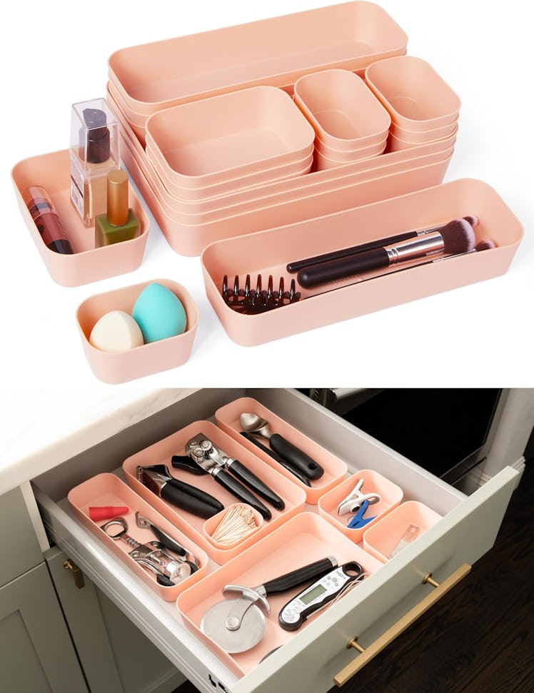 Spacesaver Plastic Drawer Organizer Set (20-Pieces)