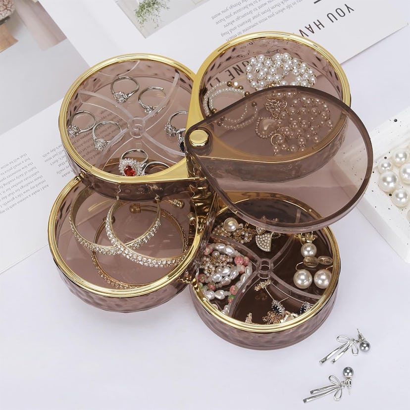 LETURE Rotatable Jewelry Organizer